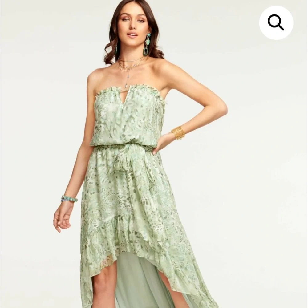 New Ramy Brook Printed Neve Strapless Maxi Dress Julep - Picture 3 of 9